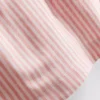Stripete oxford-shorts med høy midje
