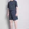 Stripete pysjamaser-shorts