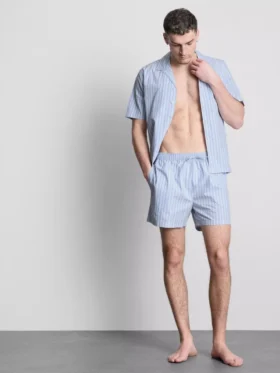 Stripete pysjamaser-shorts