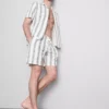 Stripete pysjamaser-shorts