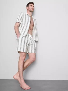 Stripete pysjamaser-shorts