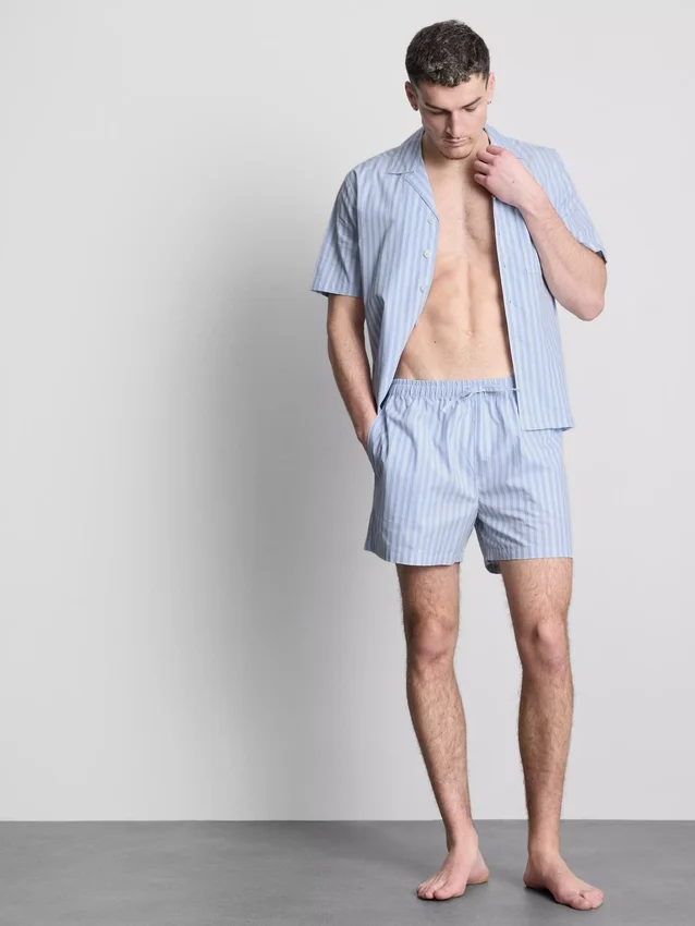Stripete pysjamaser-shorts
