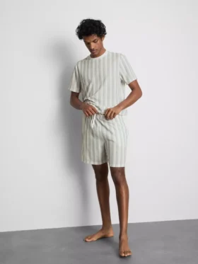 Stripete pysjamaser-shorts