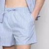 Stripete pysjamaser-shorts