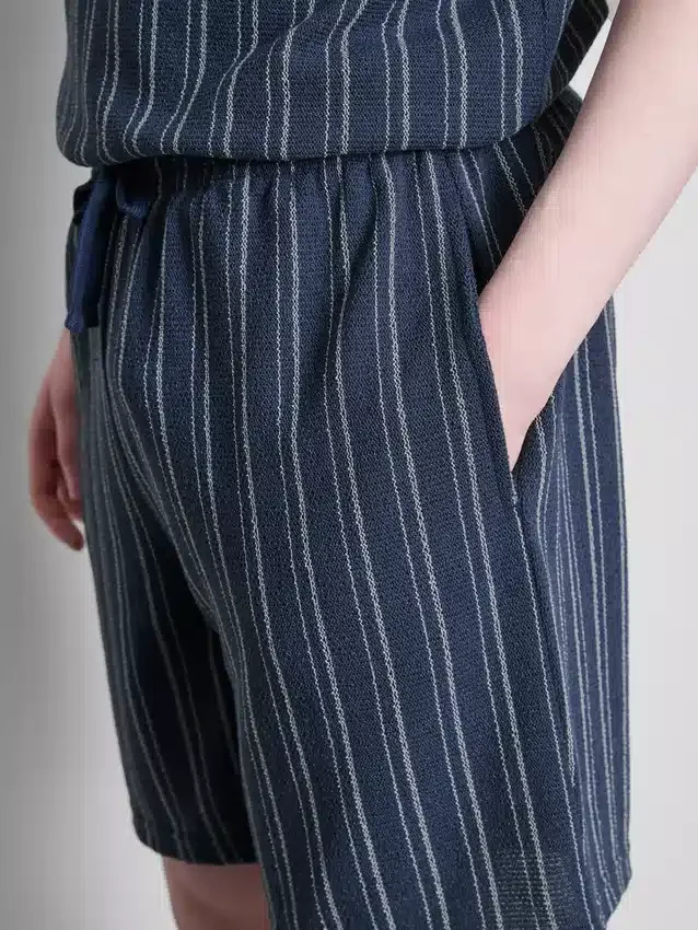 Stripete pysjamaser-shorts