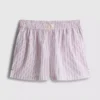 Stripete pysjamaser-shorts i bomull