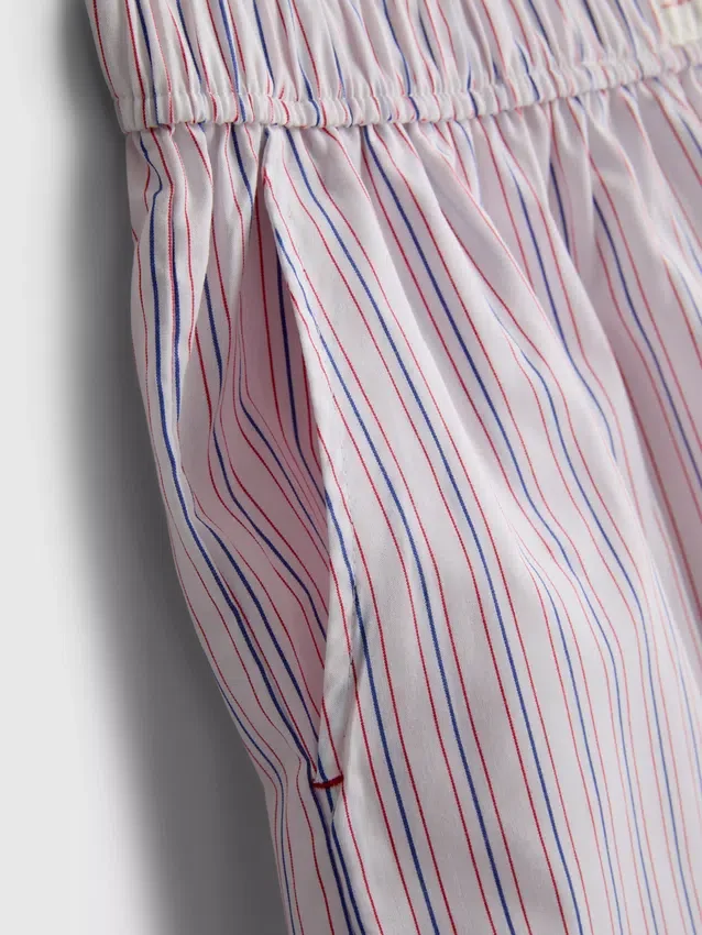 Stripete pysjamaser-shorts i bomull