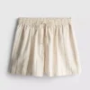 Stripete shorts i bomullsblanding