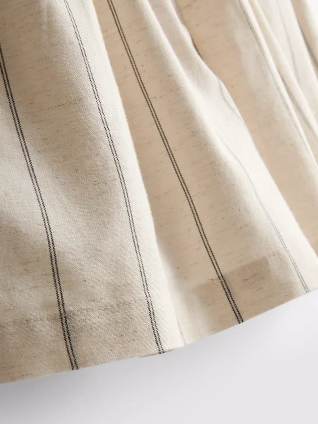 Stripete shorts i bomullsblanding