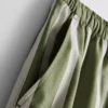 Stripete shorts i bomullspoplin