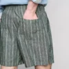 Stripete shorts i linblanding