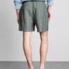 Stripete shorts i linblanding
