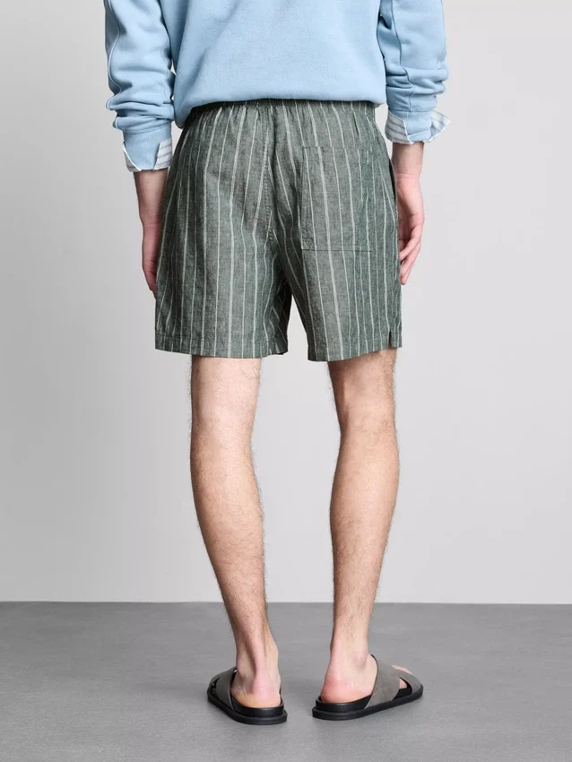 Stripete shorts i linblanding
