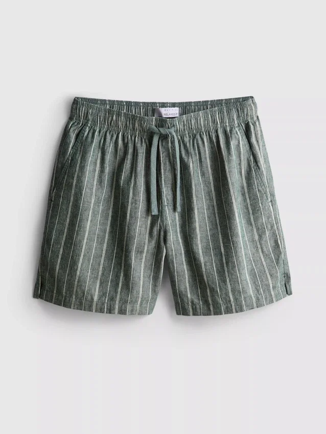 Stripete shorts i linblanding