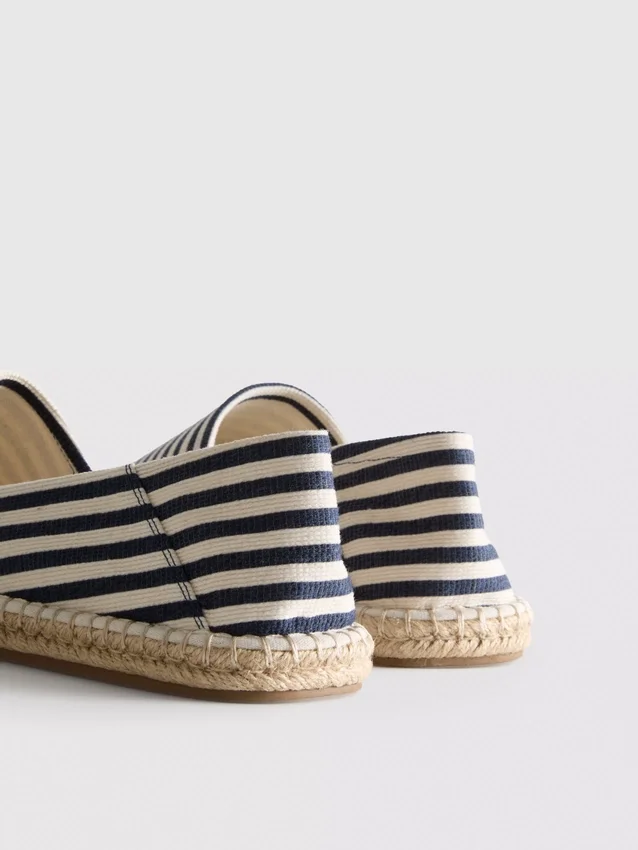 Stripete slip-on-espadriller