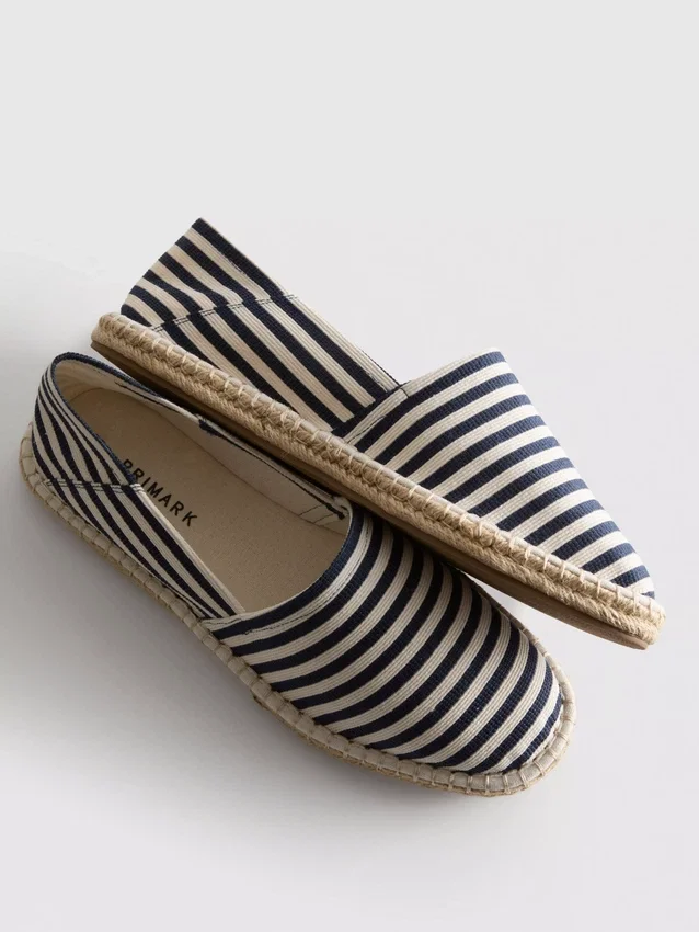 Stripete slip-on-espadriller