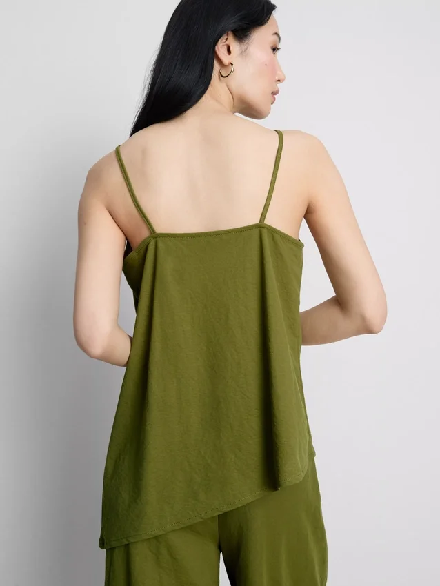 Strukturert lang cami-top