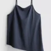 Strukturert lang cami-top