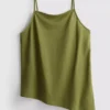 Strukturert lang cami-top