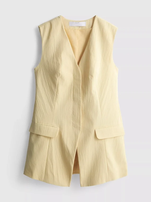 Strukturert lang vest