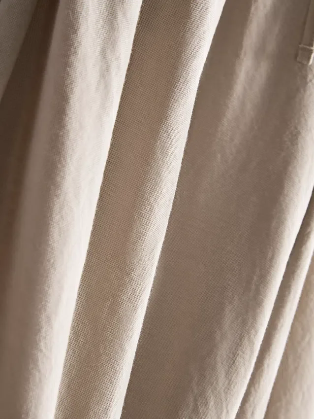 Strukturerte bukser med vide ben