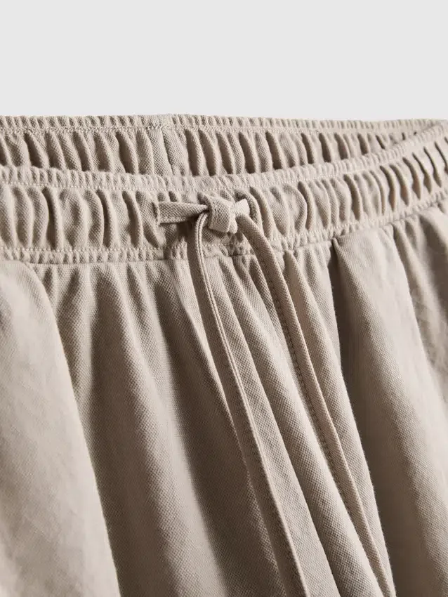 Strukturerte bukser med vide ben