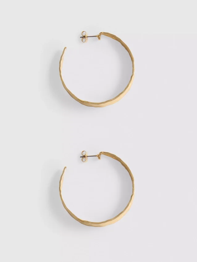 Strukturerte hoop-øreringer