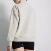 Sweatshirt i bomullsblanding med halv glidelås