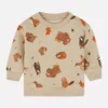Sweatshirt med skogsdyr