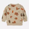 Sweatshirt med skogsdyr