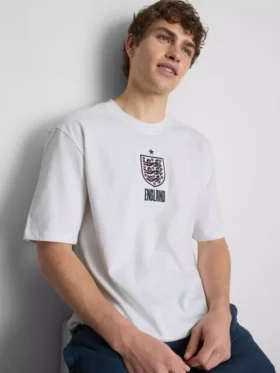 T-skjorte med Englands våpenskjold