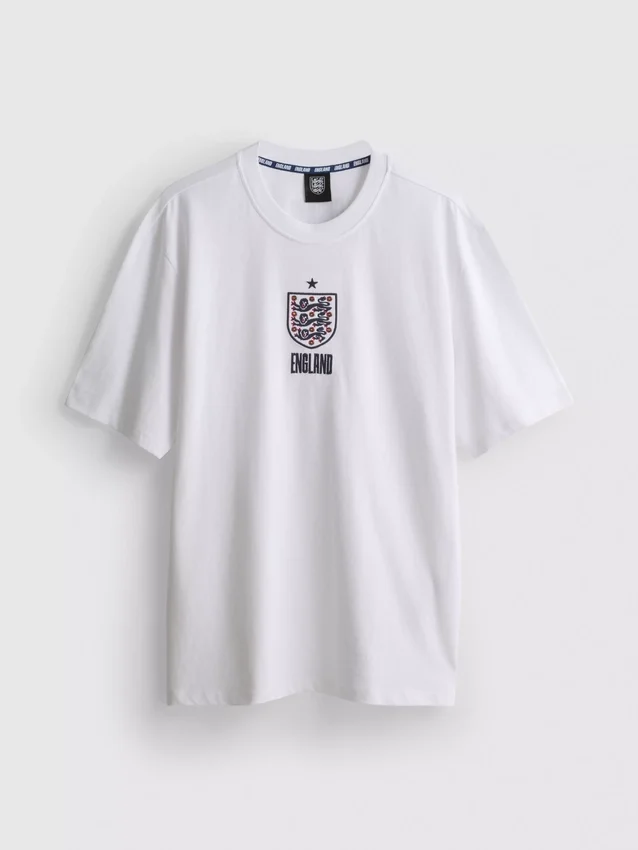T-skjorte med Englands våpenskjold