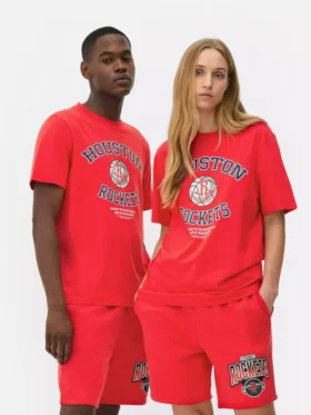 T-skjorte med NBA Houston Rockets-logo