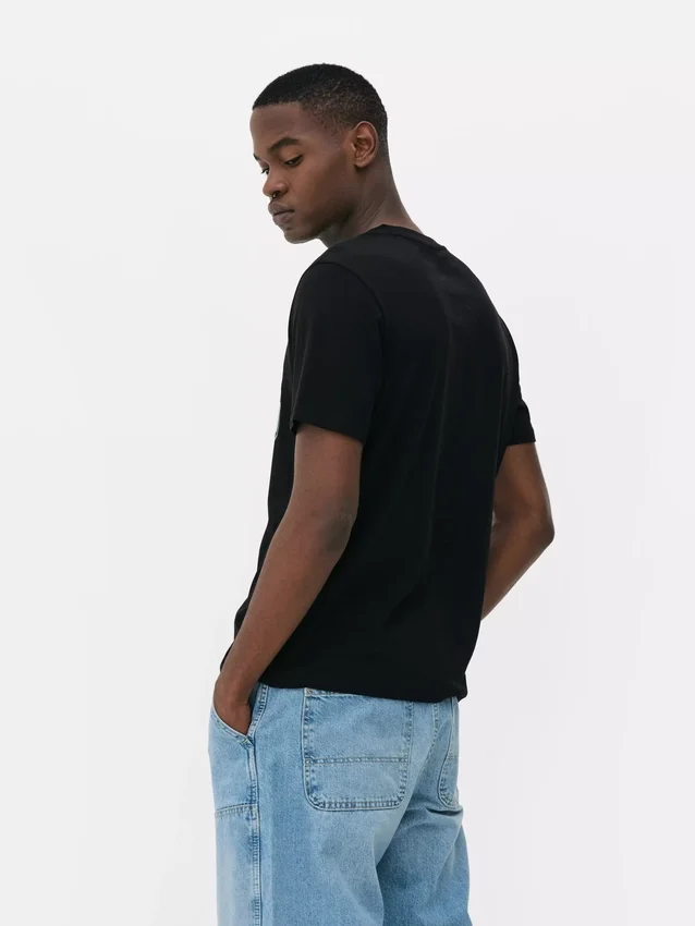 T-skjorte med neonfarget Miami-motiv