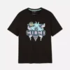 T-skjorte med neonfarget Miami-motiv