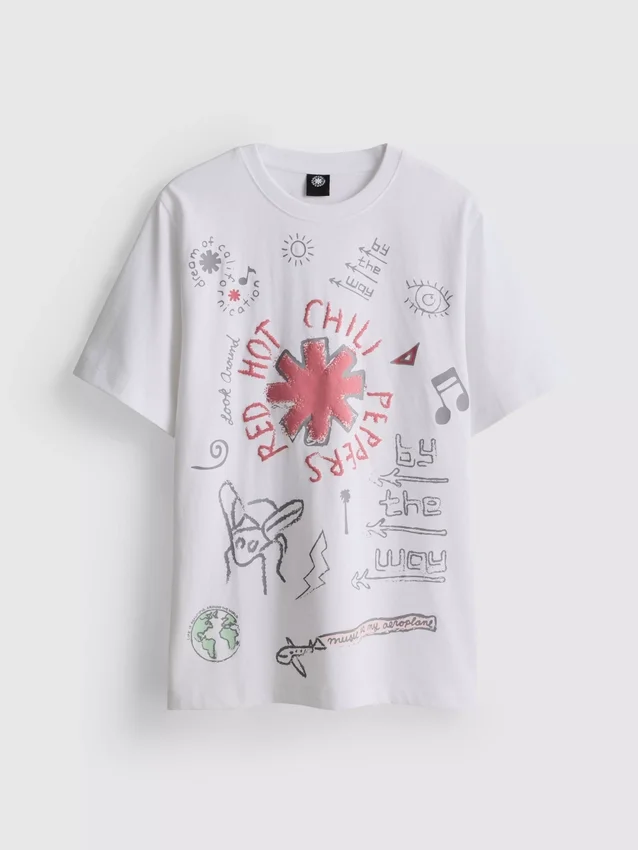 T-skjorte med Red Hot Chili Peppers-motiv