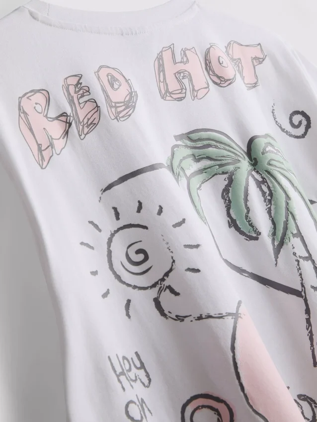 T-skjorte med Red Hot Chili Peppers-motiv