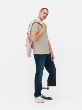 T-skjorte med smal passform og stretch