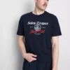 T-skjorte med Yacht Club-motiv