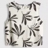Tank-top i bomullsblanding med trykk