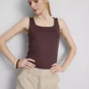 Tanktop med firkantet hals