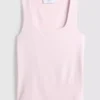 Tanktop med firkantet hals