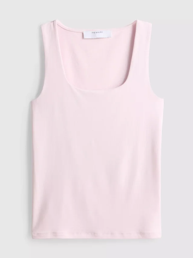 Tanktop med firkantet hals