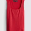 Tanktop med firkantet hals