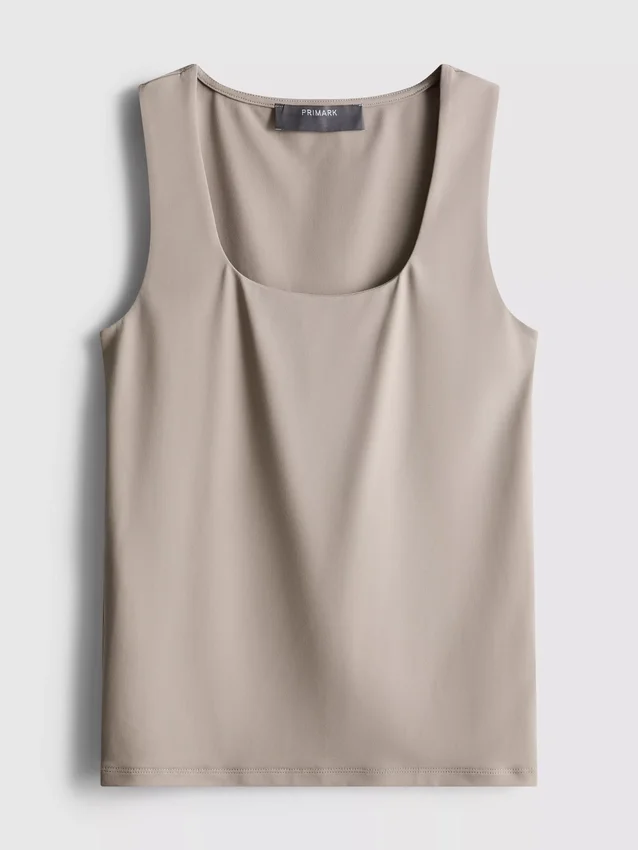 Tanktop med firkantet hals