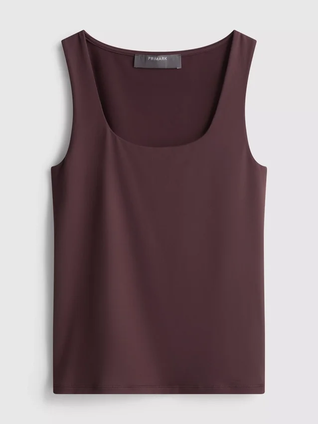 Tanktop med firkantet hals