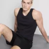 Tanktop med ribbestrikk og smal passform