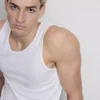 Tanktop med ribbestrikk og smal passform
