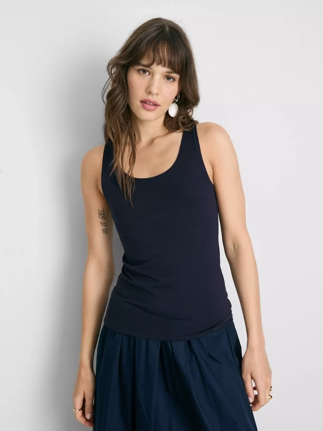 Tanktop med rund hals