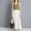Tanktop med rund hals og racerrygg